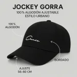 Jockey Gorra 100% Algodón Ajustable Estilo Urbano - Imagen 3