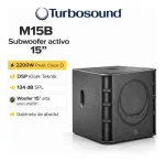 Subwoofer Activo Turbosound M15b 15 Sub Bajo Estudio 2200w - Imagen 2