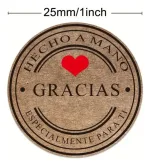Etiquetas Gracias Frase Adhesivas 25mm 500 Uds - Imagen 6