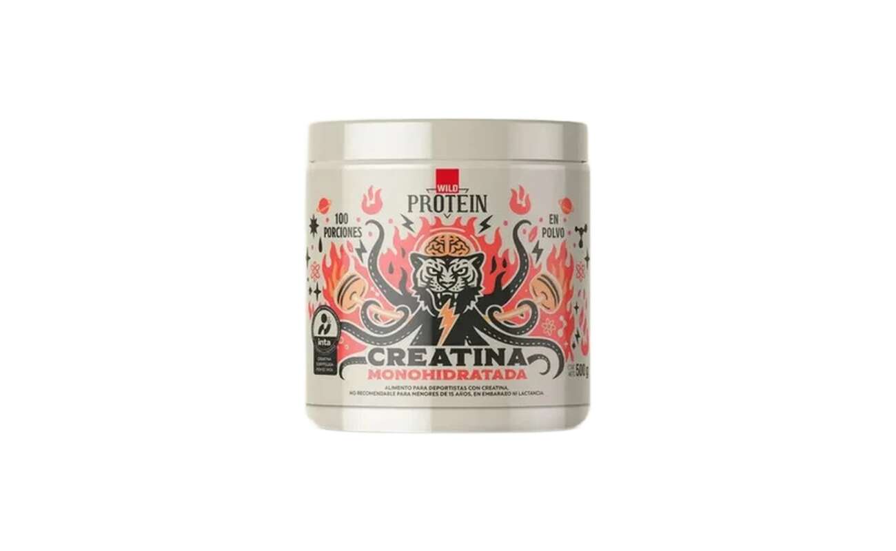 Creatina Monohidratada Wild Protein 500 g Certificada INTA