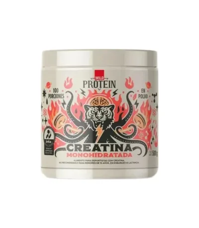 Creatina Monohidratada Wild Protein 500 g Certificada INTA