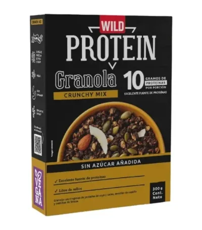 Granola Proteica Wild Protein Crunchy Mix 300 g Vegana