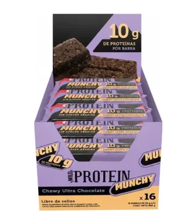 Barras de Proteína Wild Protein Munchy Ultra Chocolate 16 x 30 g