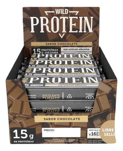 D_614806-MLC75256872032_032024-O.webp Wild Protein - Chocolate 16 Unidades - Imagen 1