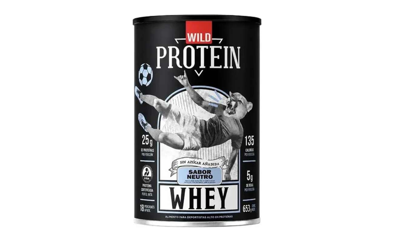 Proteína Whey Wild Protein 653 g Sabor Neutro 18 Porciones