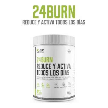 24 Burn Suplemento en Polvo Té Verde y Ginseng Limón 500 g