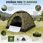 Carpa Camping 3 Personas con Mosquitero y Protección UV - Imagen 2