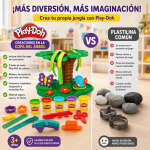Set Play Doh Creaciones en la Copa del Árbol con 5 Botes - Imagen 3