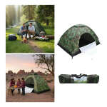 Carpa Camping 3 Personas con Mosquitero y Protección UV - Imagen 9