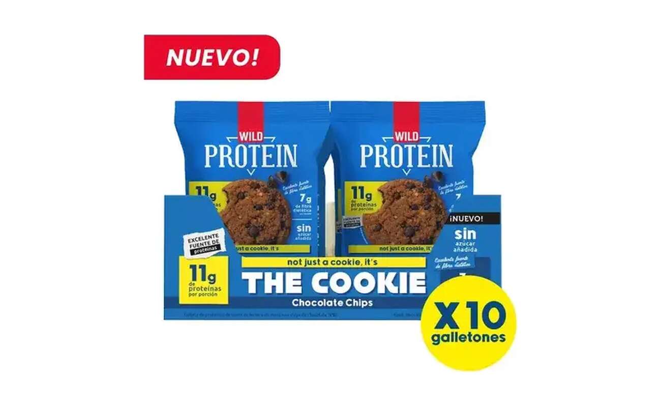 Galleta Proteica 11 g Proteína Wild Protein Pack 10 Unidades
