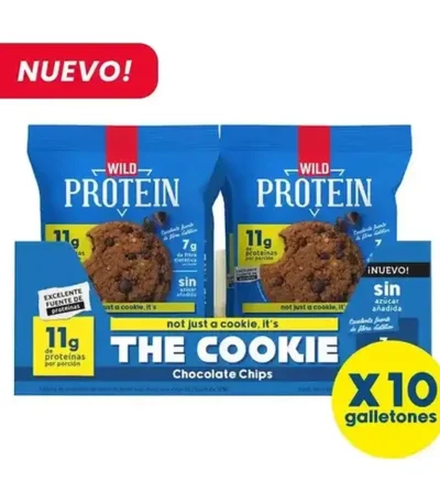 Galleta Proteica 11 g Proteína Wild Protein Pack 10 Unidades