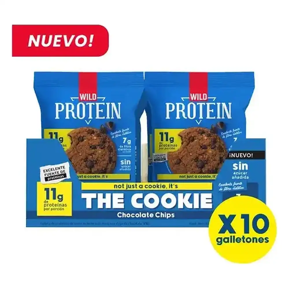 Galleta Proteica 11 g Proteína Wild Protein Pack 10 Unidades