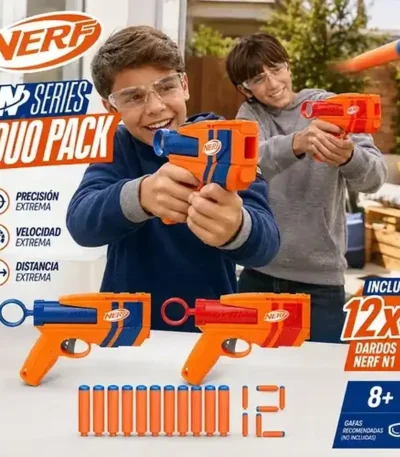 Nerf N Series Duo Pack 2 Lanzadores y 12 Dardos de Espuma